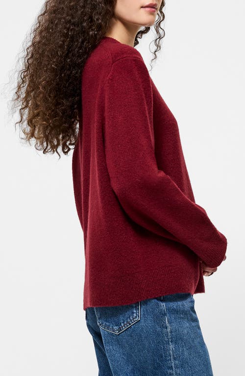 French Connection Emilia Knit Boyfriend Sweater In Red