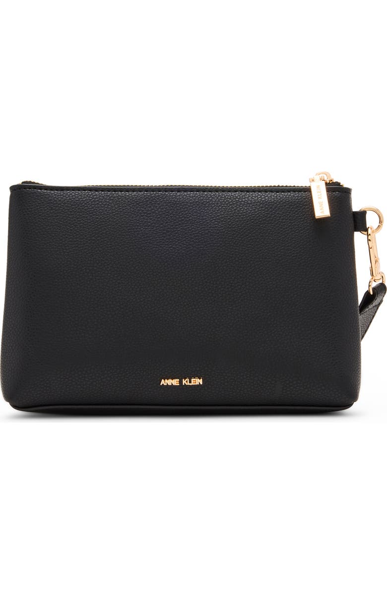 Anne Klein Large Wrist Pouch, Alternate, color, Black