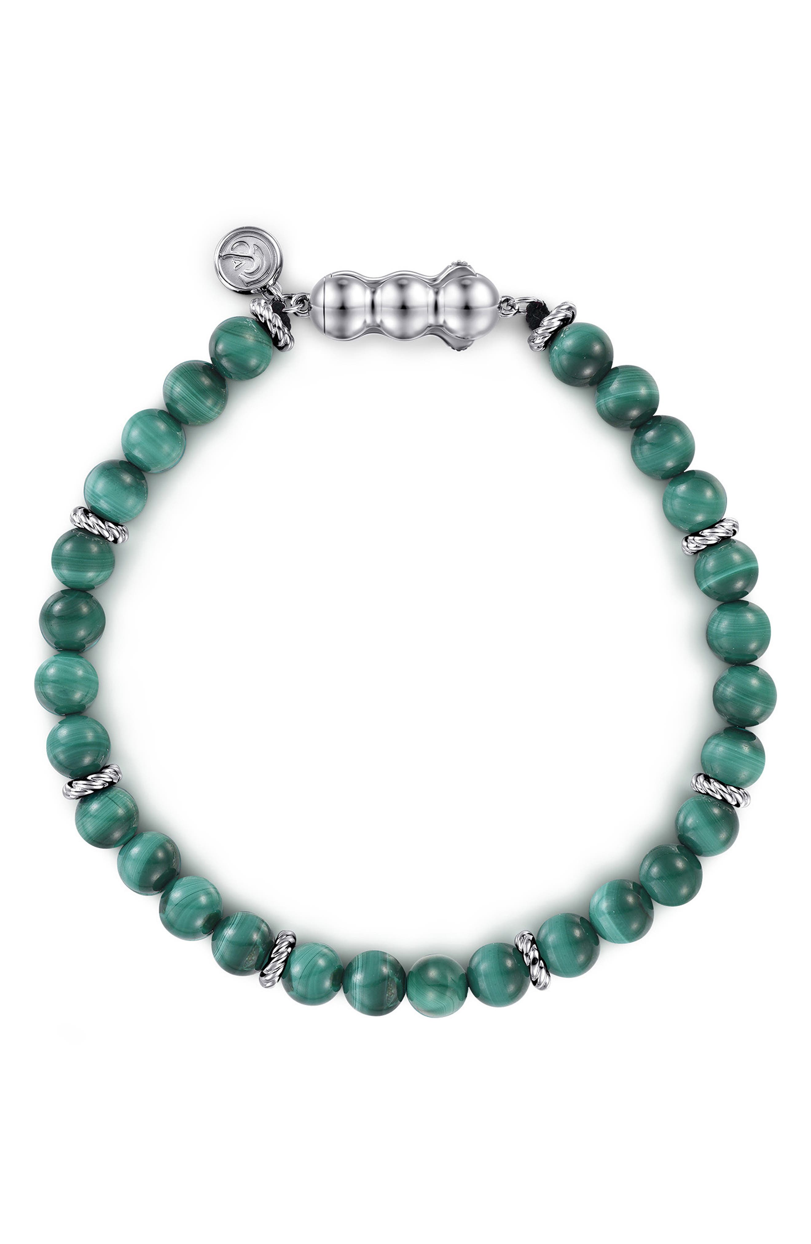STERLING SILVER/ MALACHITE