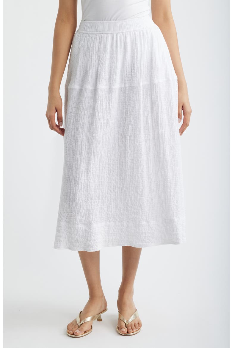 Crinkle Maxi Skirt, Main, color, BRIGHT WHITE
