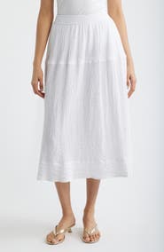 Bernardo Crinkle Maxi Skirt