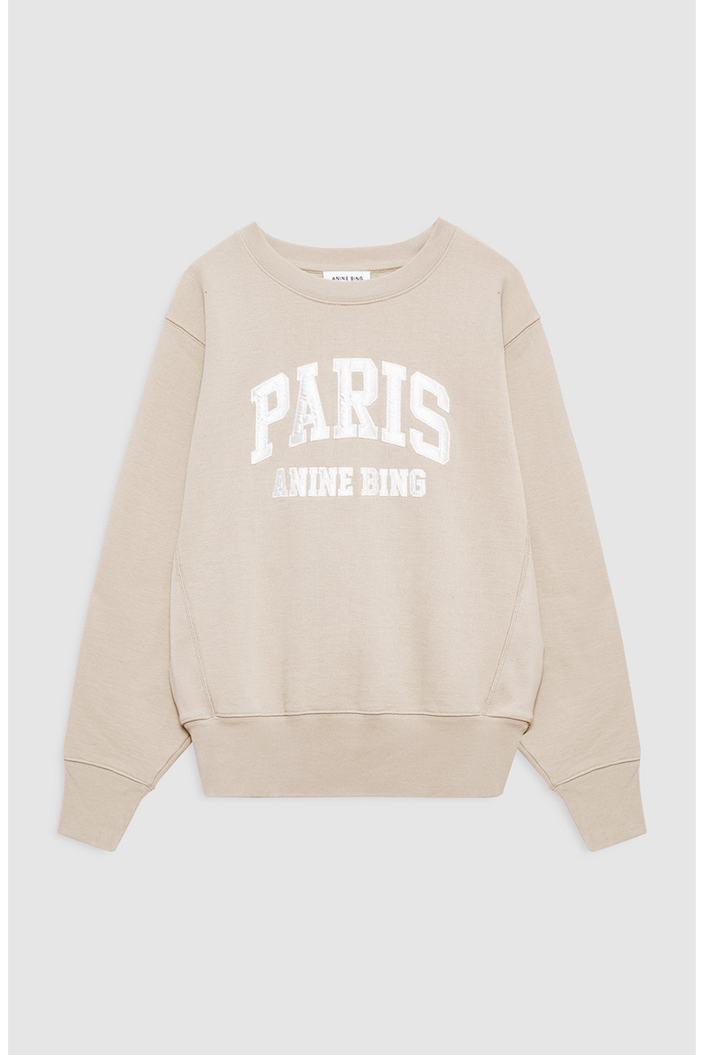 Harry Shrunken Paris Sweatshirt, Alternate, color, Beige