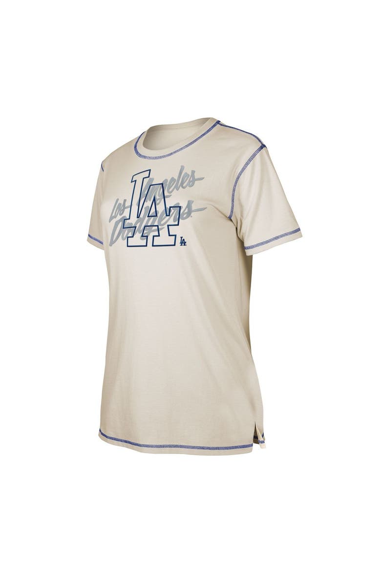Women's New Era White Los Angeles Dodgers Team Split T-Shirt, Alternate, color, White