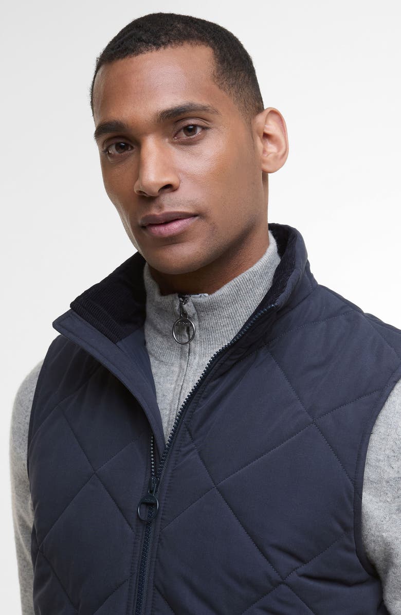 Barbour City Chelsea Quilted Vest, Alternate, color, Dark Navy/ Midnight Oak