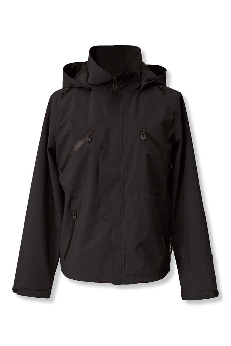 Hooded Windbreaker, Alternate, color, BLACK