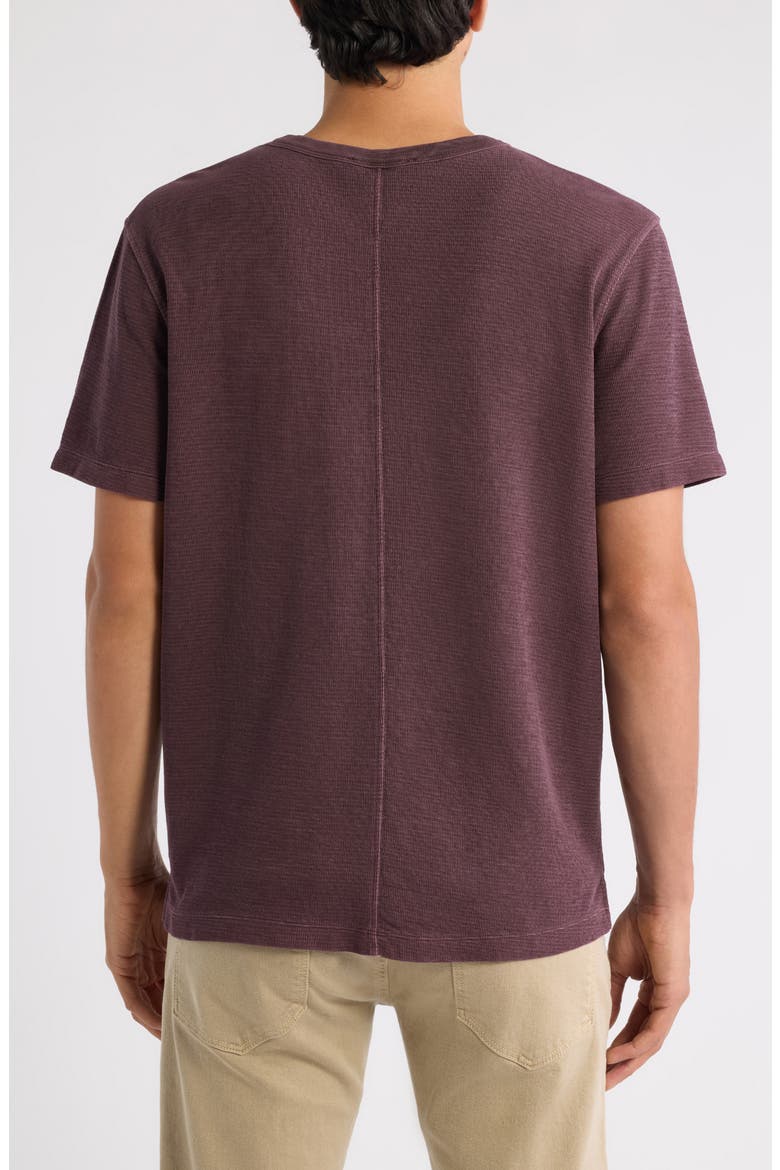 Solid Cotton Blend Crewneck T-Shirt, Alternate, color, FUDGE