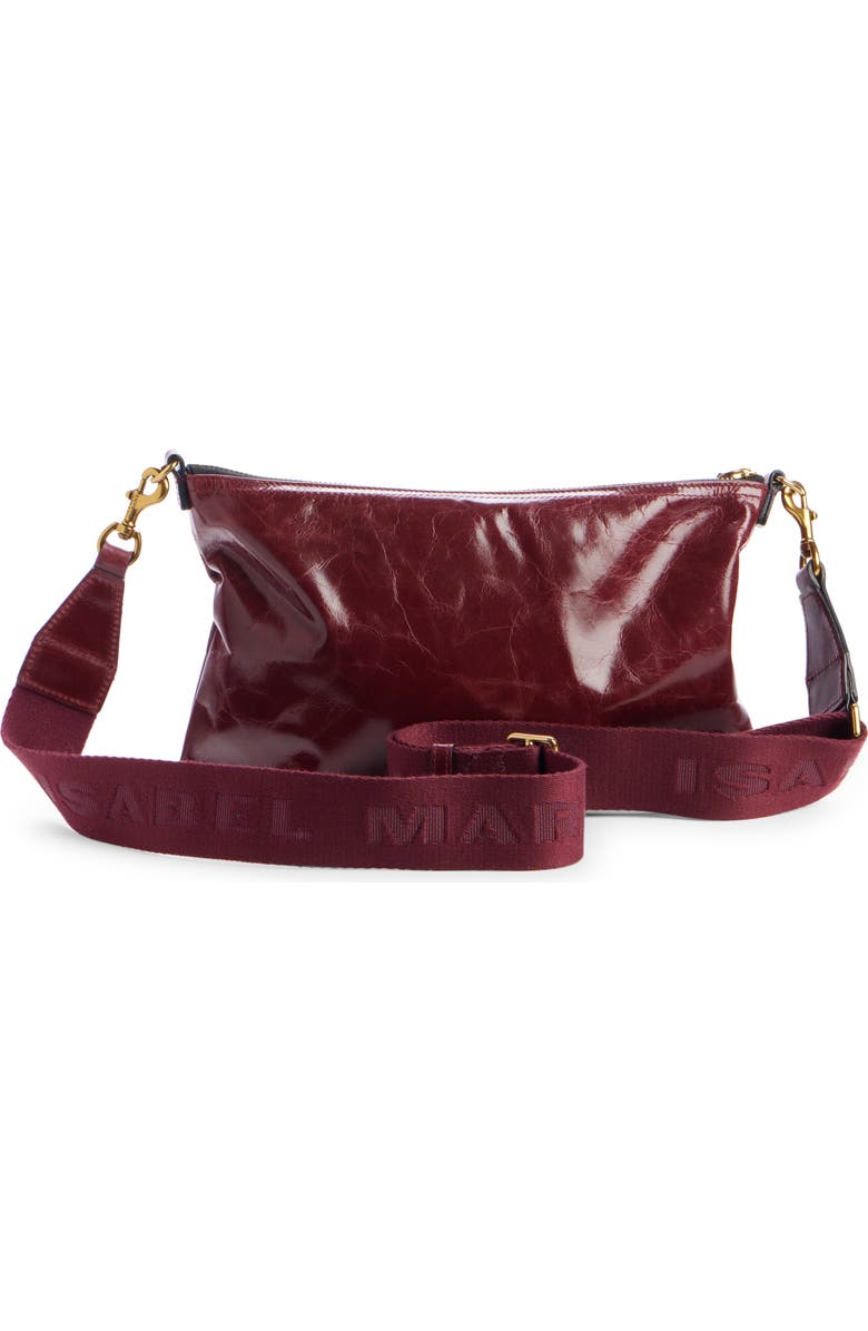 Isabel Marant Nessah Wardy Leather Crossbody Bag, Alternate, color,