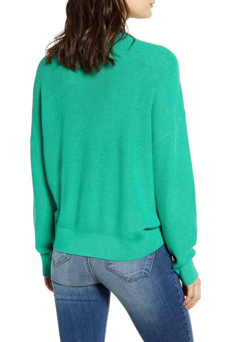 Lightweight Sweater, Alternate, color, GREEN MING