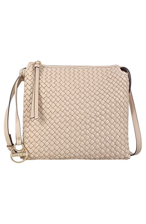 Lodis Maddie Woven Crossbody Bag In Brown