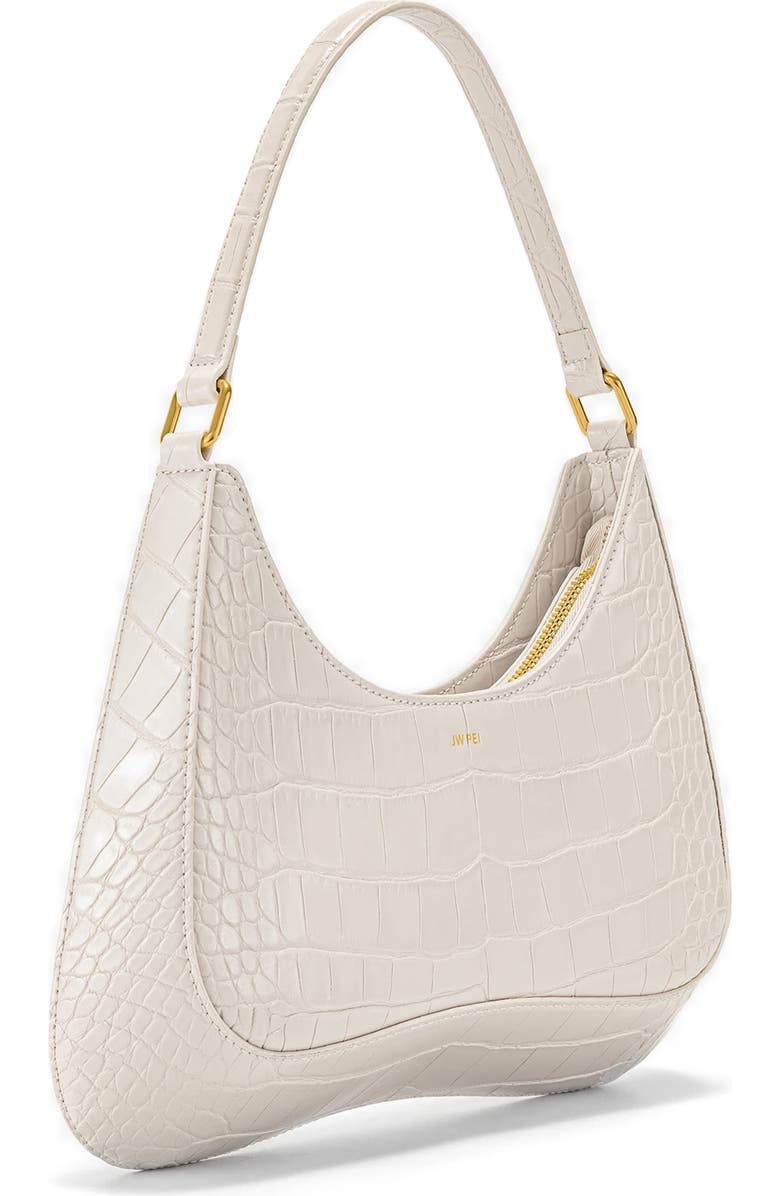 JW PEI Ruby Croc Embossed Shoulder Bag, Alternate, color,