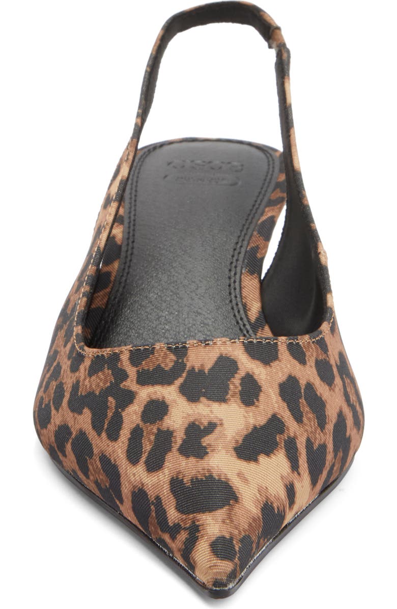 ASOS DESIGN Stroll Slingback Kitten Heel Pump, Alternate, color, Brown Multi