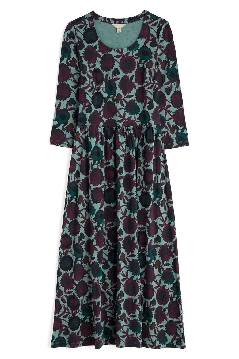 Emily Floral Print Maxi Dress, Alternate, color, FIGURATIVE FLORAL SARDINE
