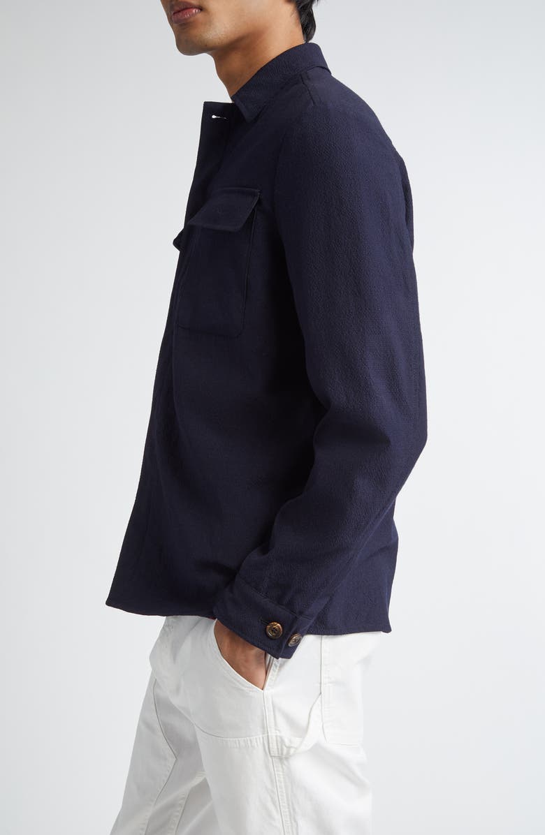 Eleventy Wool Blend Shirt Jacket, Alternate, color, 11 Blue