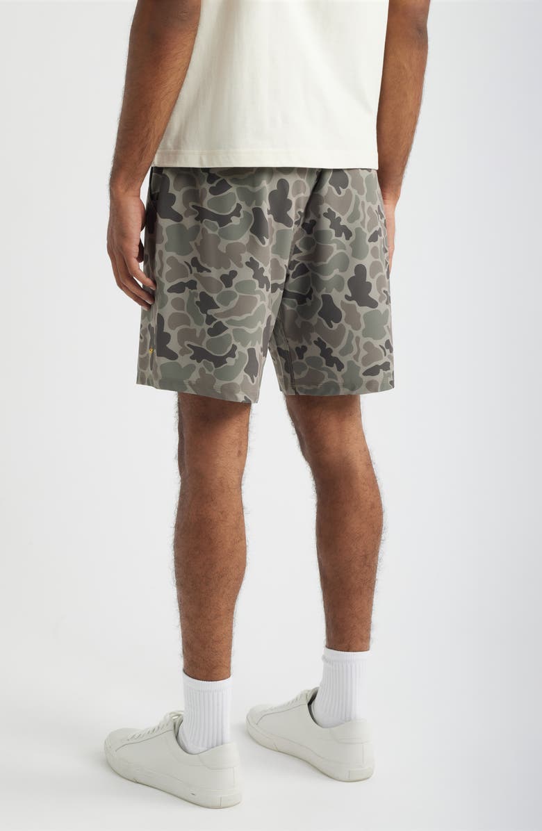 SANTO STUDIO Racer Tech Camo Drawstring Shorts, Alternate, color, Army