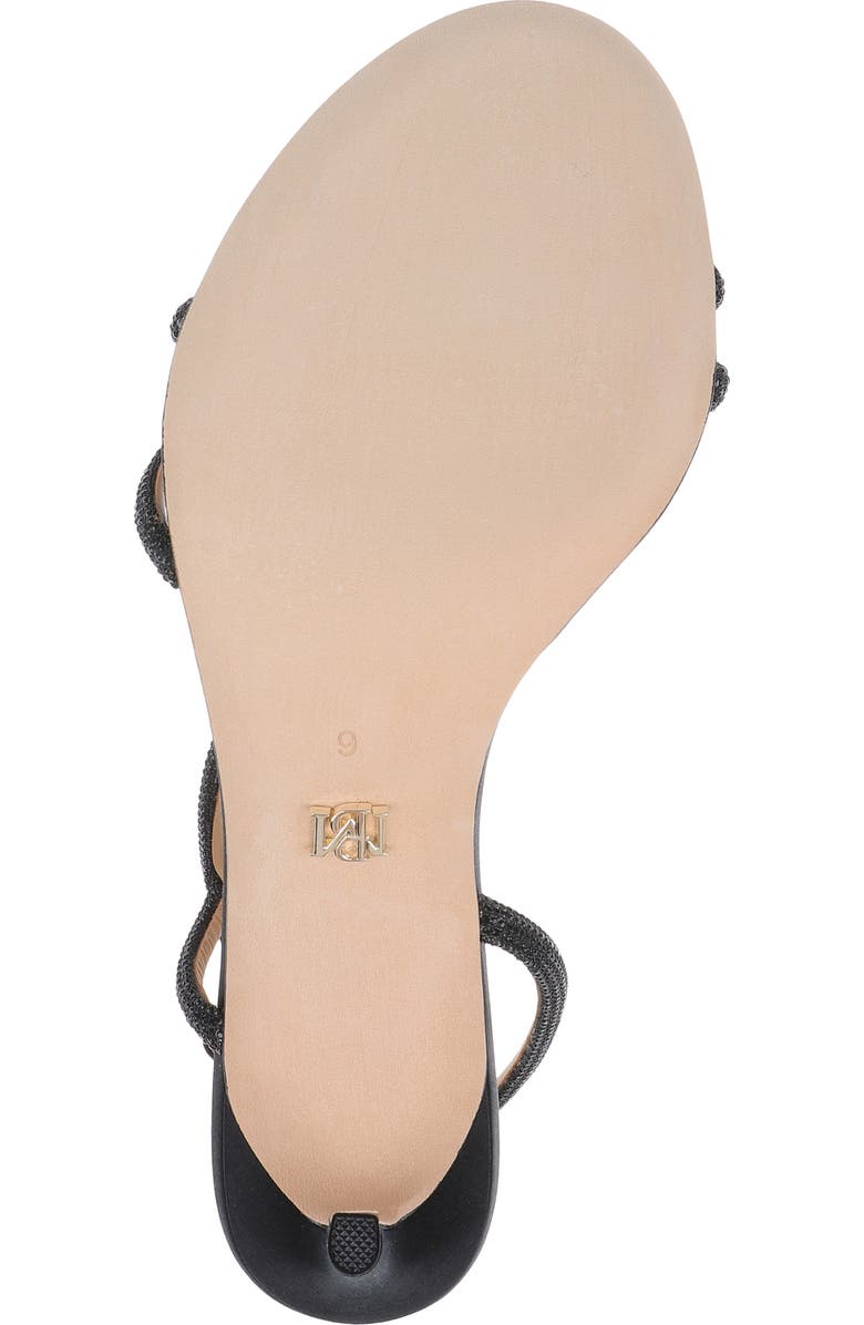Badgley Mischka Collection Yulissa Slingback Sandal, Alternate, color, Black Satin
