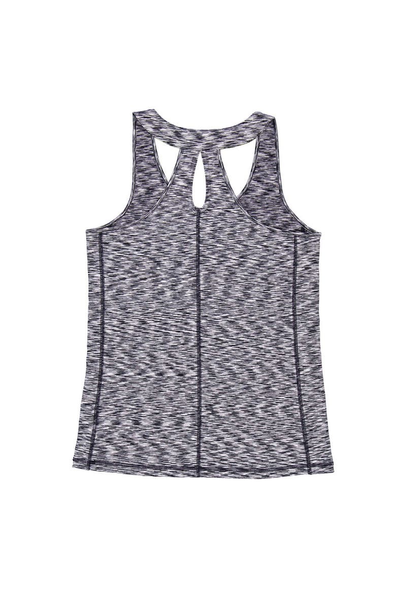 Women's New Era Navy New York Yankees Space Dye Keyhole Back Tank Top, Alternate, color, Navy