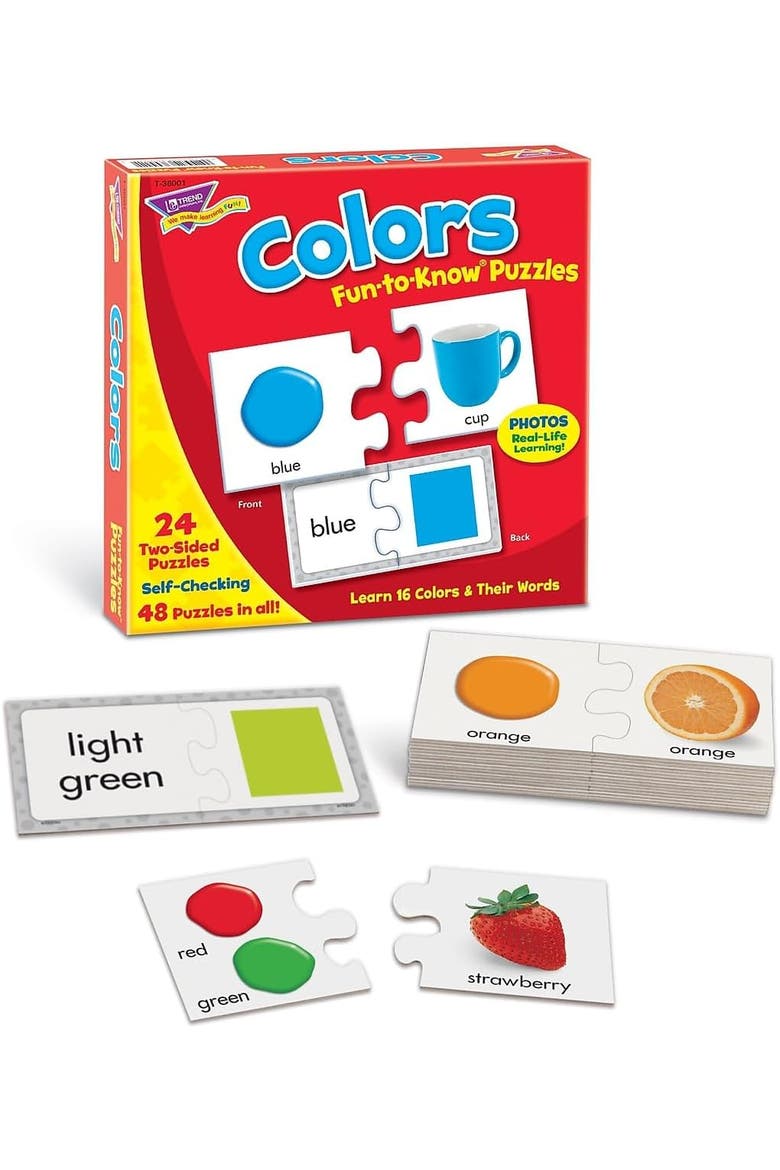 Trend Enterprises Colors Funtoknow Puzzle, Alternate, color, Multicolored