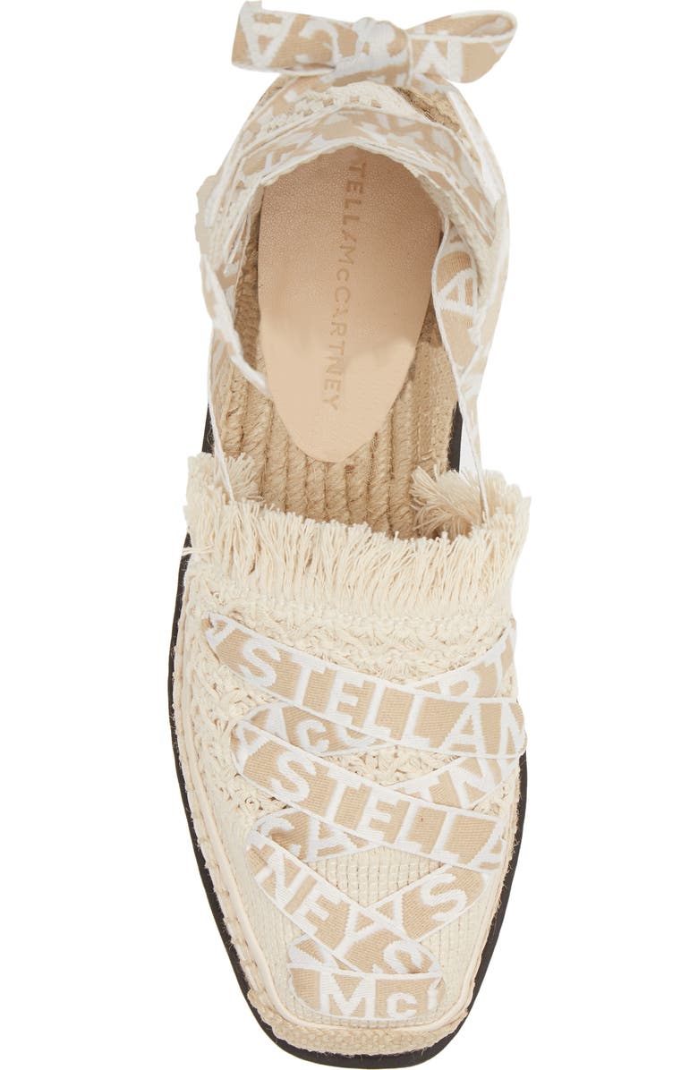 Stella McCartney Gaia Logo Strap Espadrille, Alternate, color,