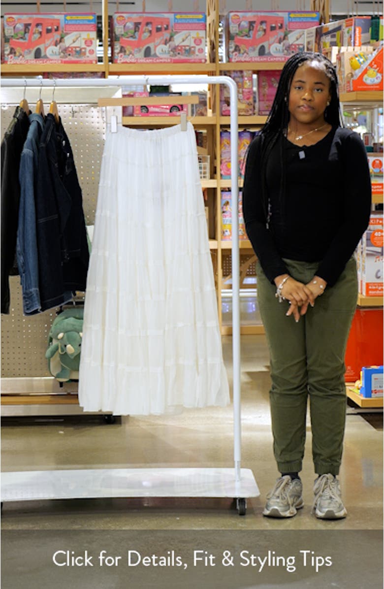 Eva Tiered Maxi Skirt, sales video thumbnail