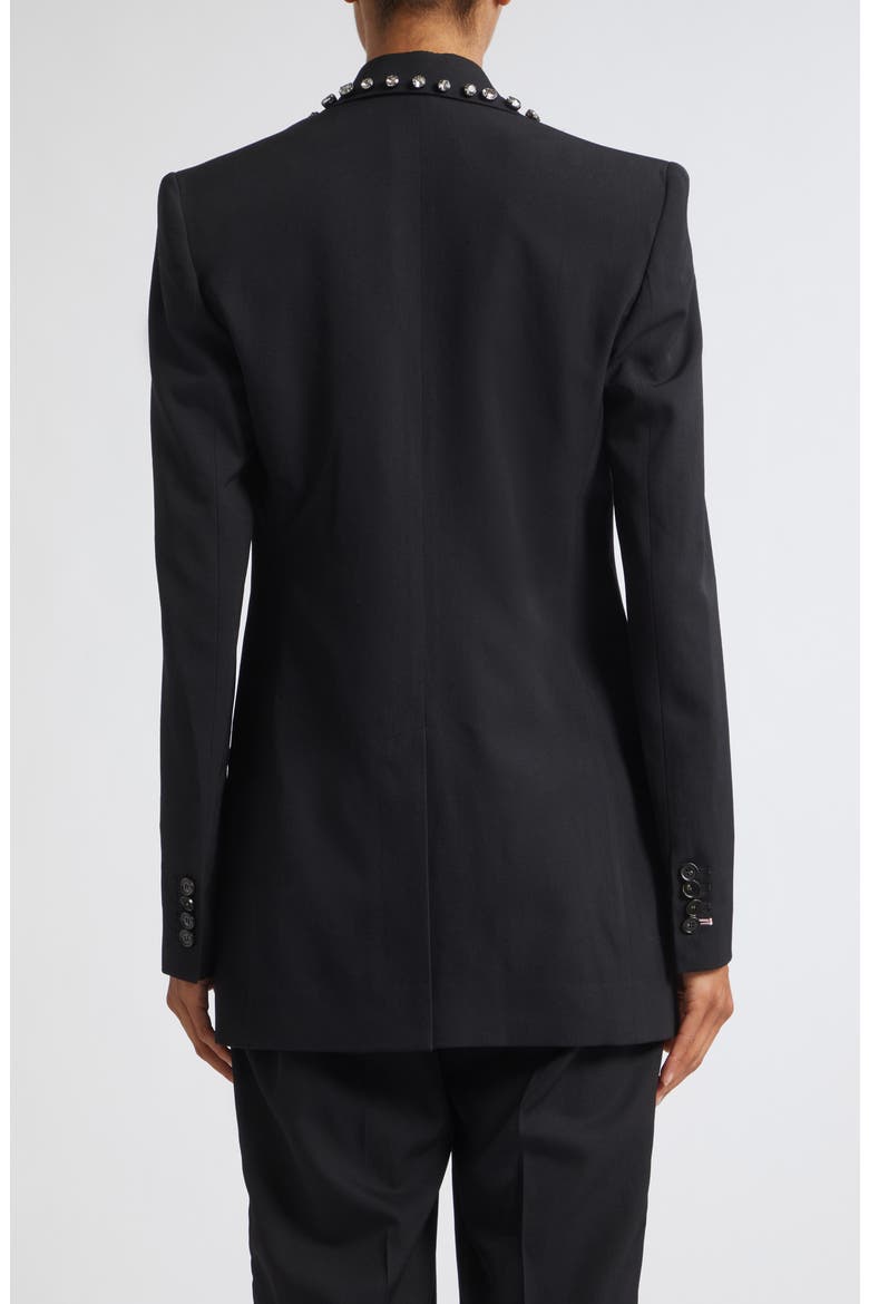 Embellished Wool Blazer, Alternate, color, BLACK