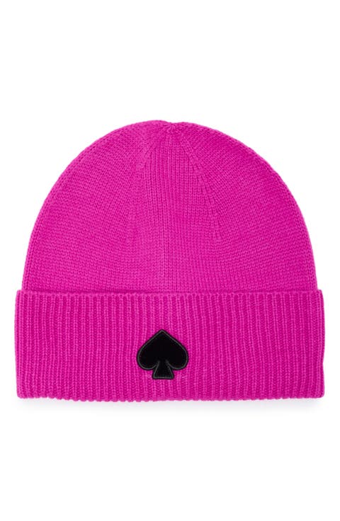 flocked spade beanie