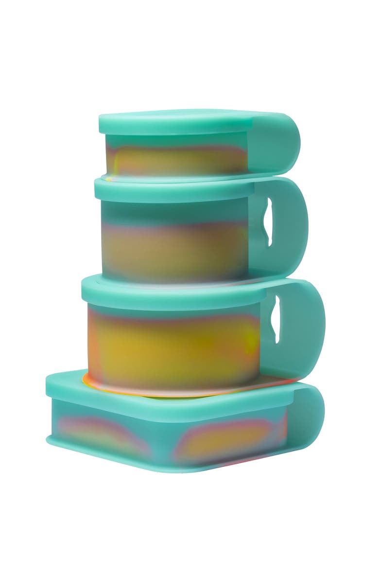 Silipint Silicone Go Go Bowls Set Of 4,10, 20, 30 Oz, Main, color, Blue