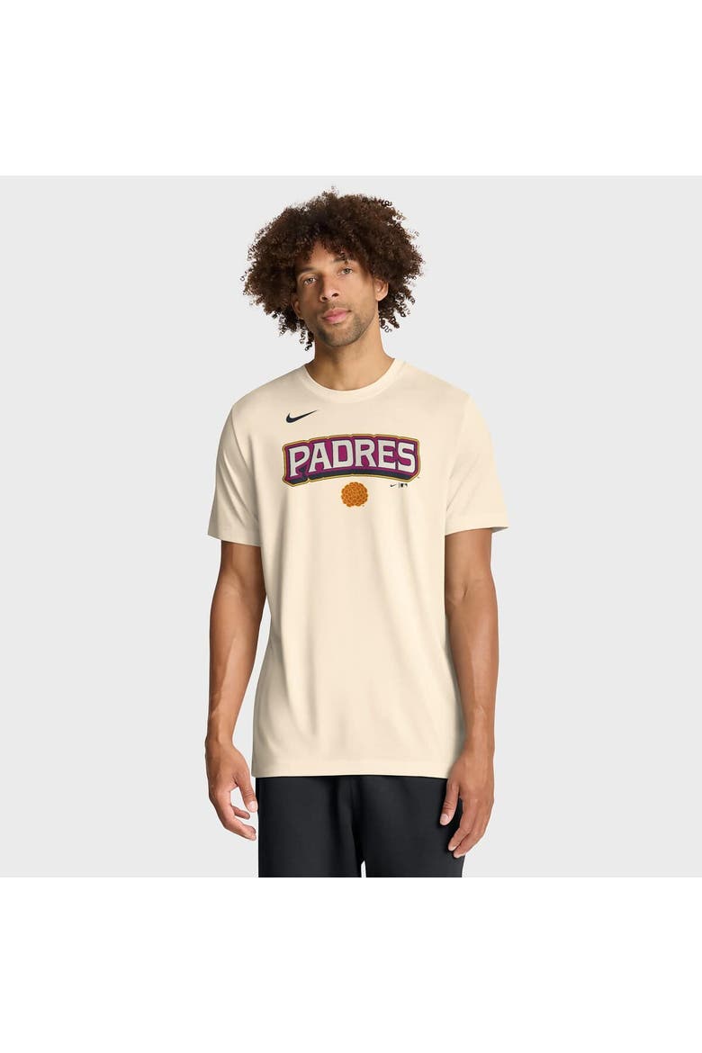 Men's Nike Cream San Diego Padres 2026 City Connect Team Phrase Script Dri-FIT T-Shirt, Main, color, Cream
