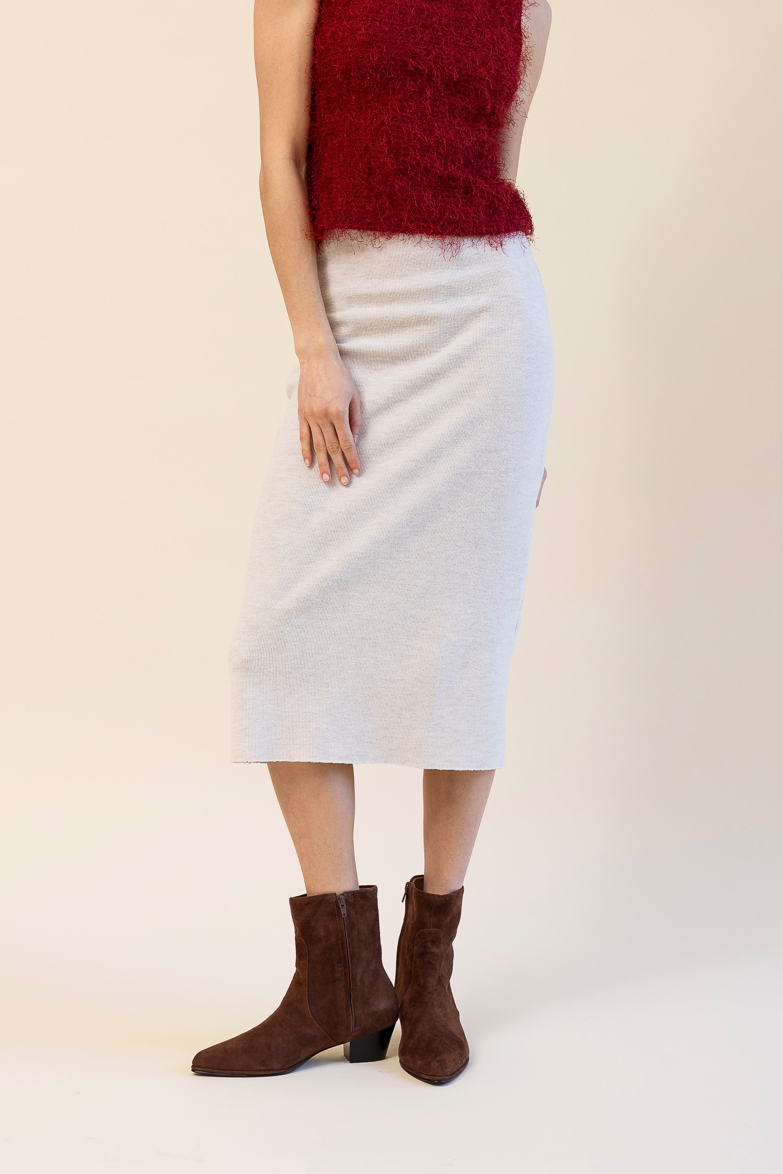 Huma Blanco Mae Western Boot, Alternate, color, Chocolate Suede