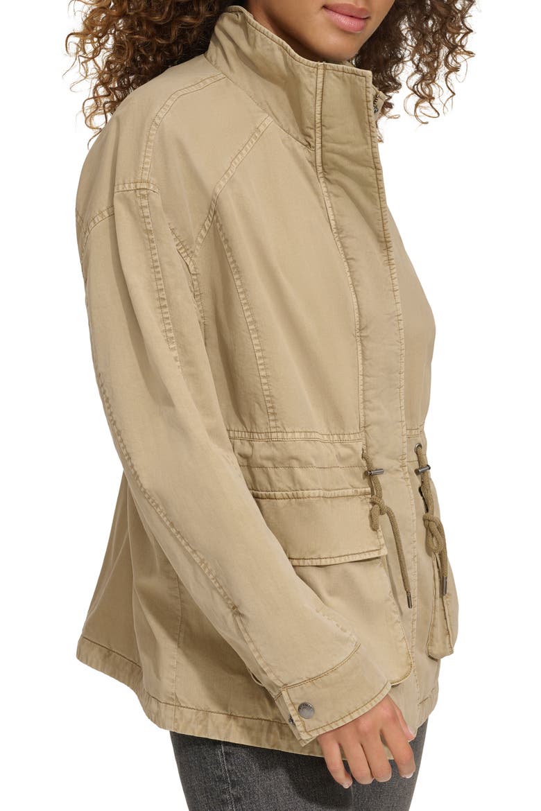 Cotton Hooded Jacket, Alternate, color, SAFARI