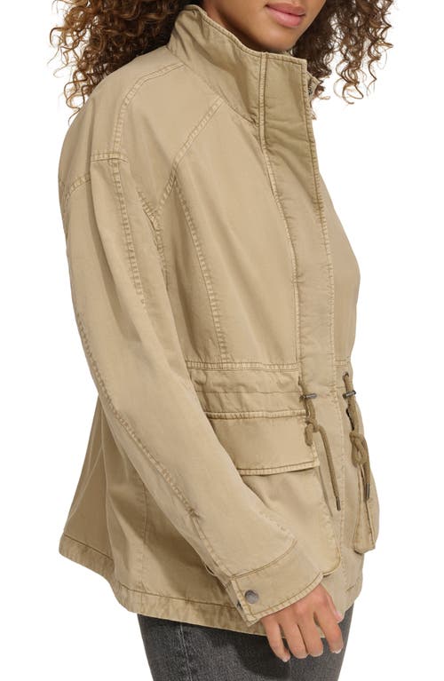 Levi's® Cotton Hooded Jacket In Safari
