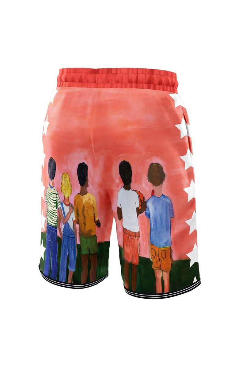 NBA X KIDSUPER Unisex NBA & KidSuper Studios by Fanatics Black Brooklyn Nets Hometown Shorts, Alternate, color, Black