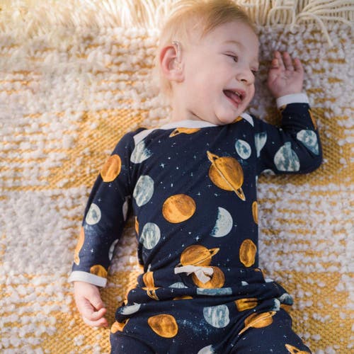 Milkbarn Long Sleeve One Piece In Blue