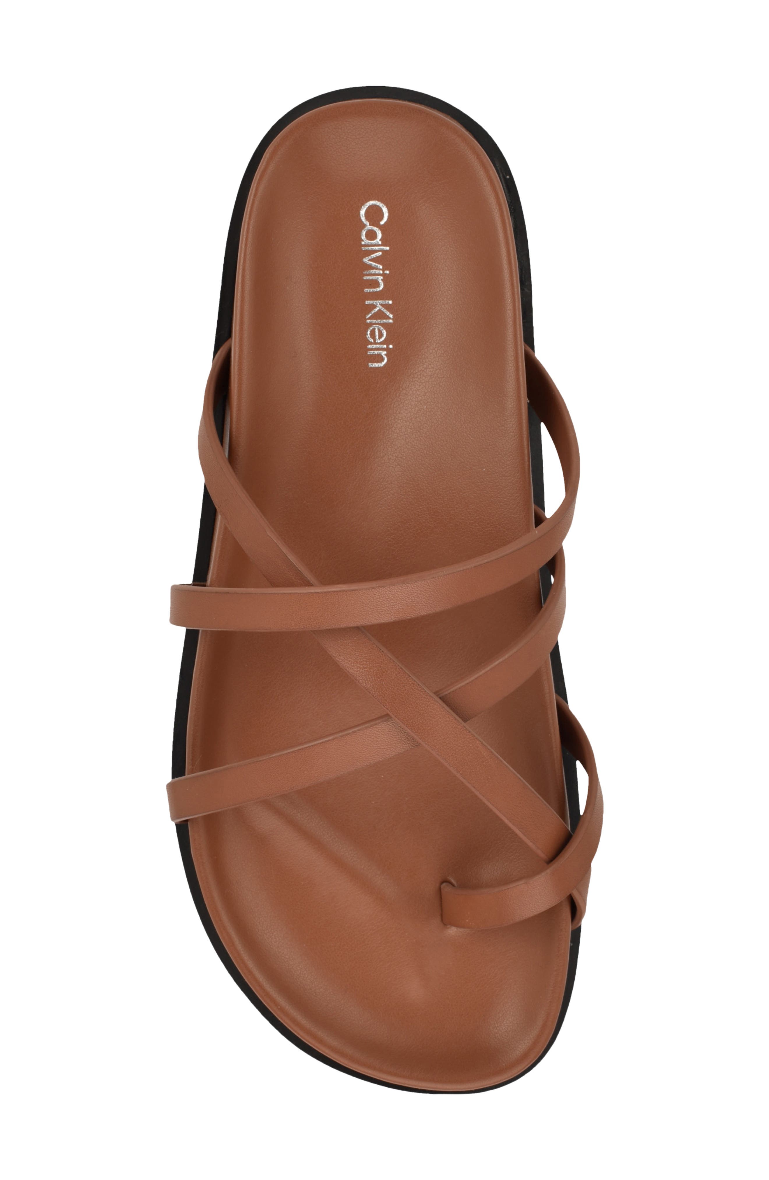 Helden Toe Loop Sandal, Alternate, color, DARK NATURAL