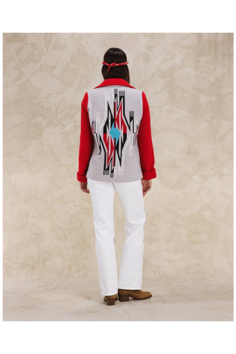 Fearce Navajo Wool Blend Jacket, Alternate, color, NAVAJO RED