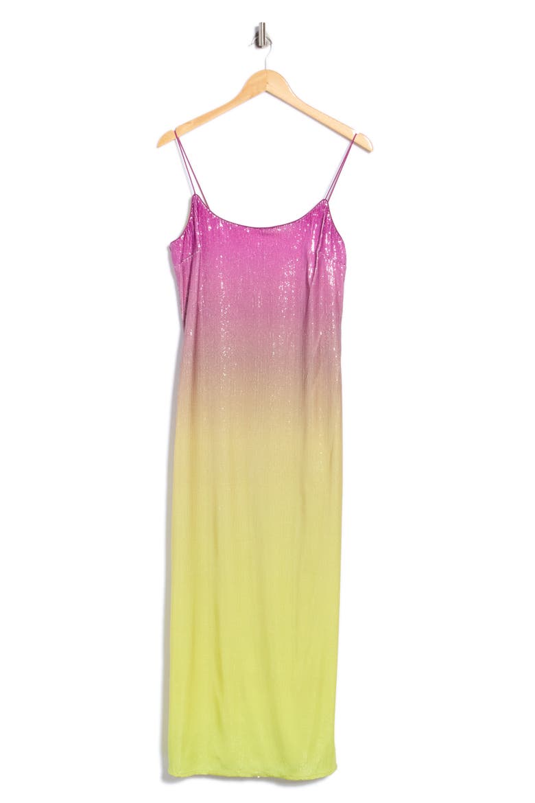 Alessa Ombre Sequin Slipdress, Main, color, NEW DAWN OMBRE