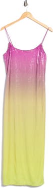 Diane von Furstenberg Alessa Ombre Sequin Slipdress