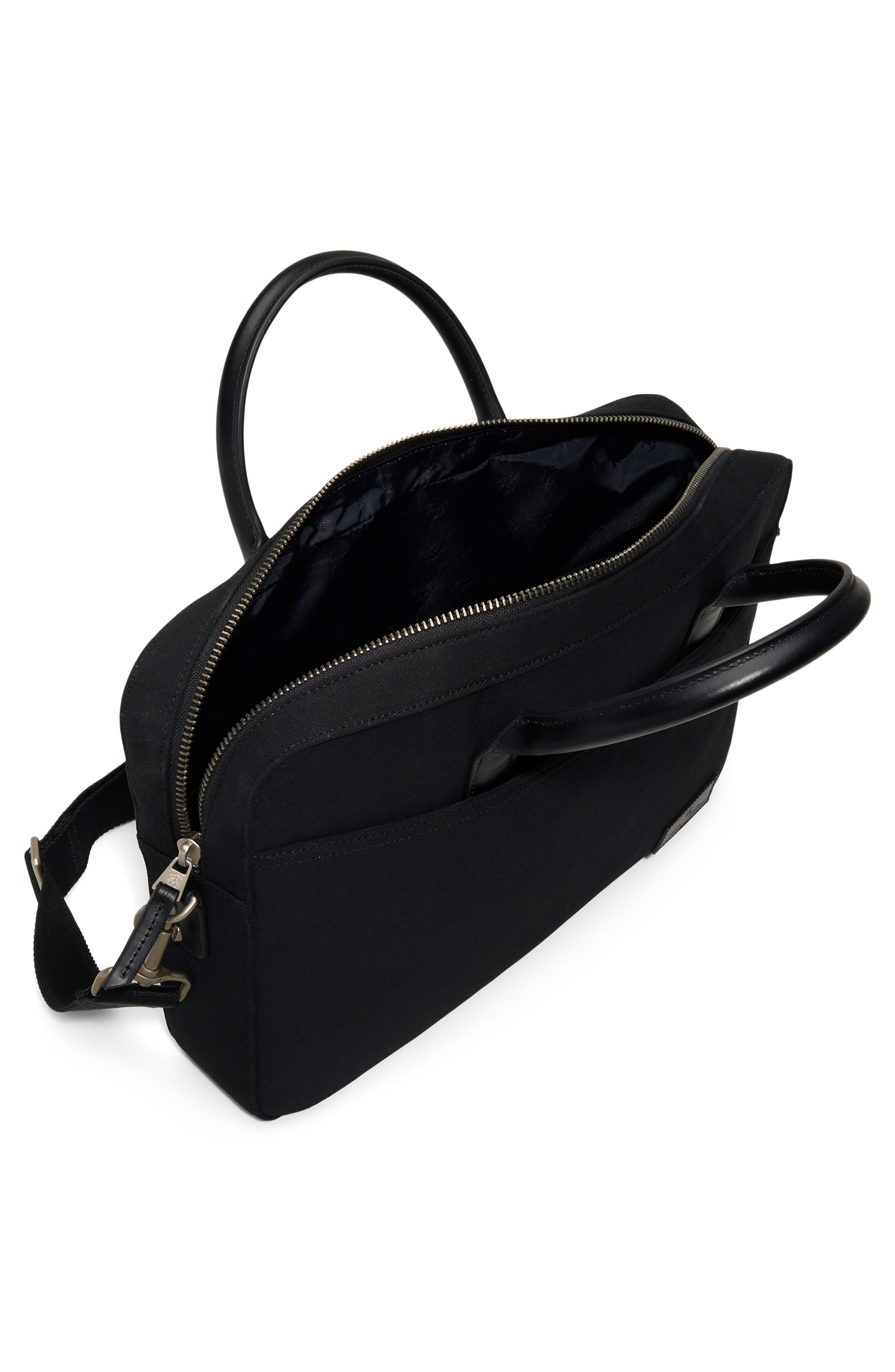 Brooks Brothers Medford Slim Briefcase, Alternate, color, Black