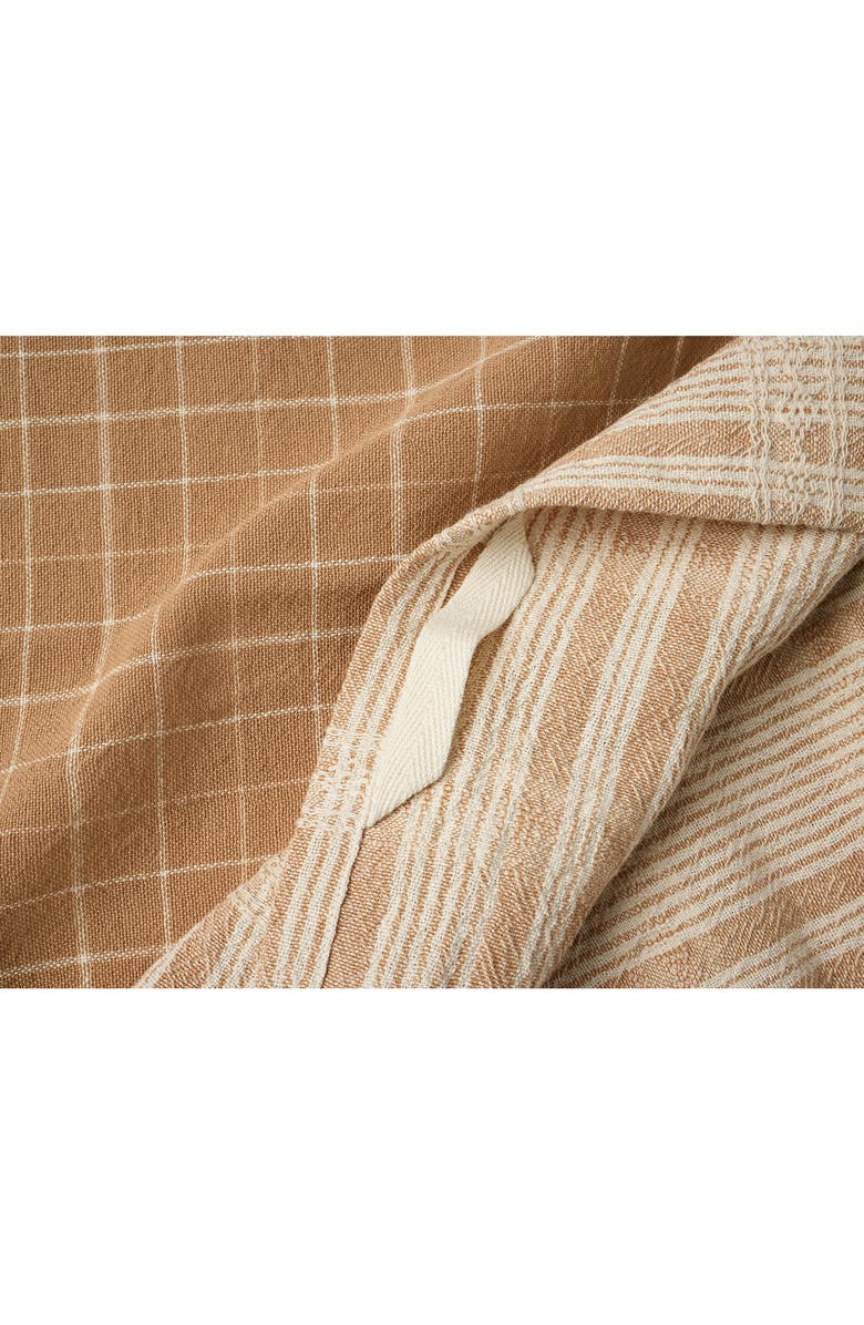 Coyuchi Clarendon Set of 4 Organic Cotton Kitchen Towels, Alternate, color, Ginger