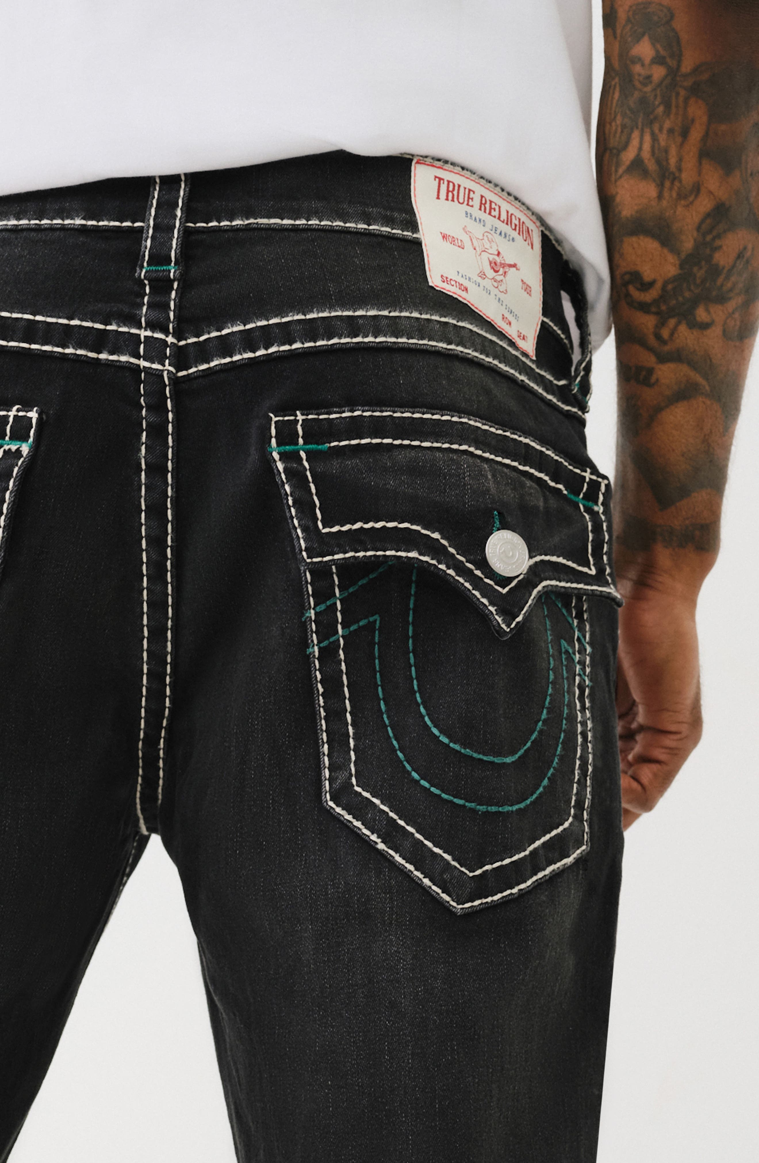 True Religion Ricky Big T Flap Slim Fit Jeans (Men) | Nordstromrack