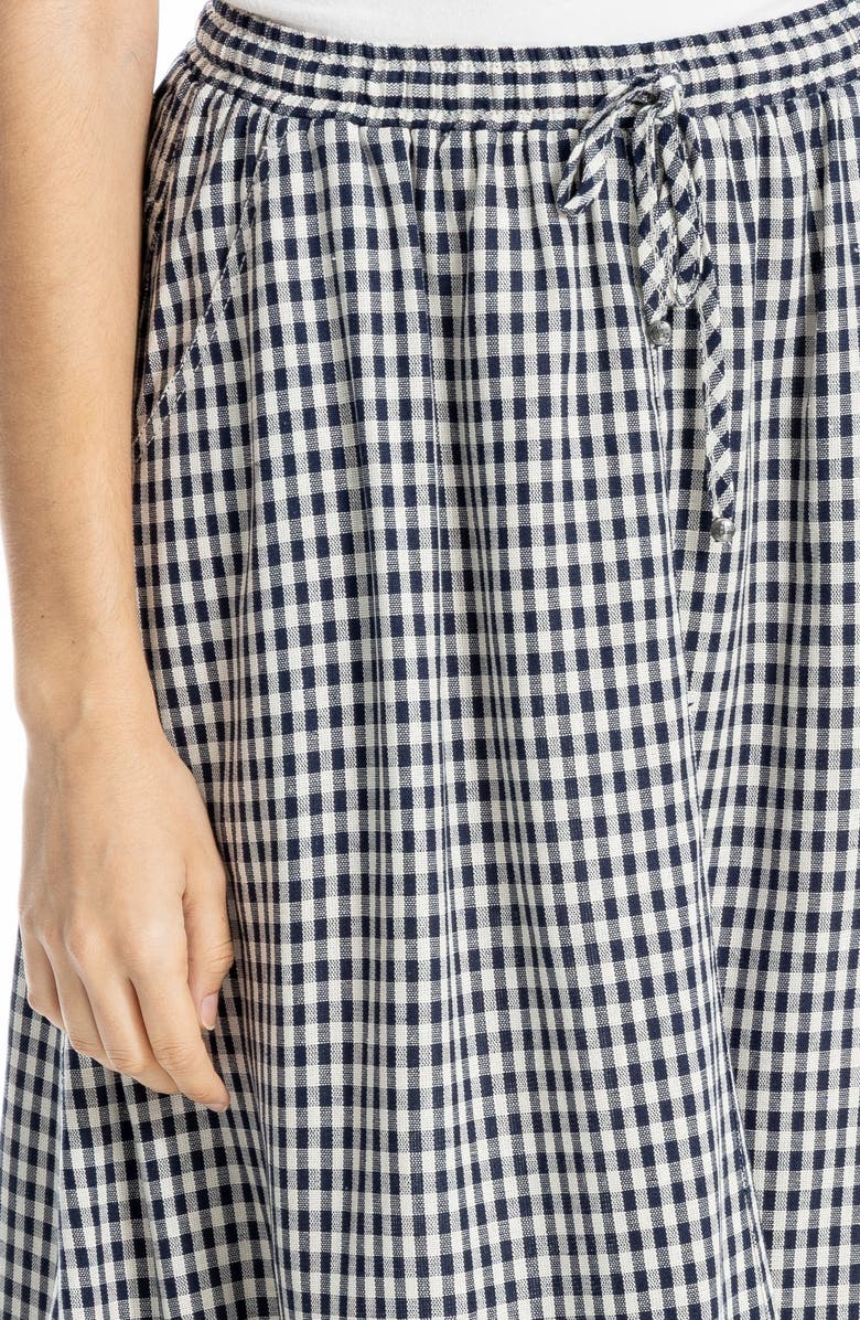 MAX STUDIO Gingham Pull-On Maxi Skirt, Alternate, color,