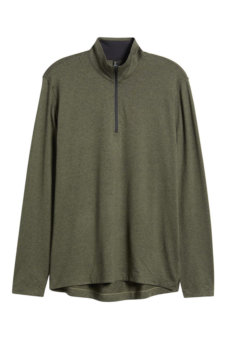Restore Soft Quarter Zip Pullover, Alternate, color, OLIVE NIGHT