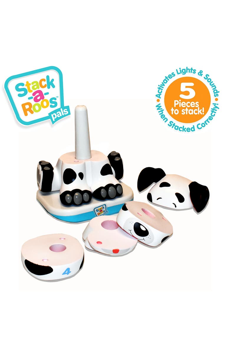 Stack-a-Roos Stackaroos Pals Dalmatian Puppy 5Pc Stacking Tower, Lights & Sounds, Stem, Alternate, color, Multicolored