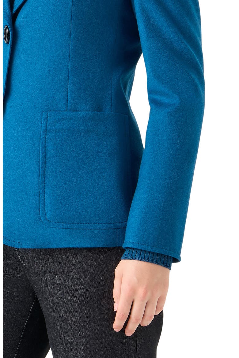 Single Breasted Wool Blazer, Alternate, color, TEAL