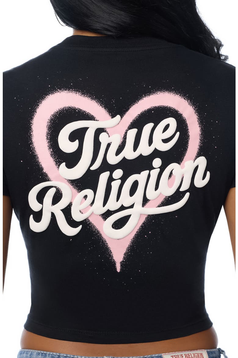 True Love Graphic Baby T-Shirt, Alternate, color, JET BLACK