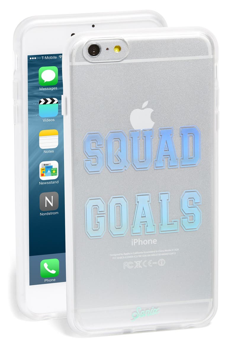 'Squad Goals' iPhone 6 Plus & 6s Plus Case, Main, color, SILVER