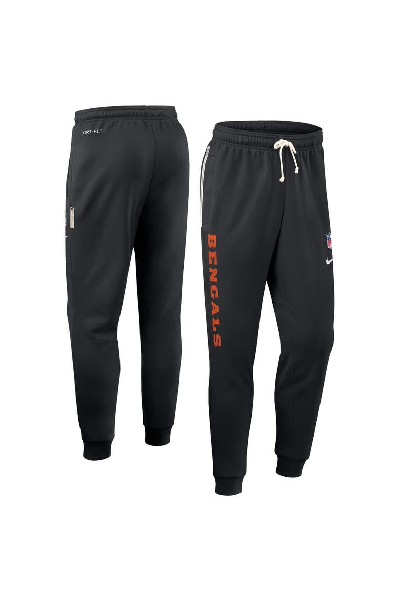 Men's Nike Black Cincinnati Bengals Sideline Standard Issue Ground Game Dri-FIT Taper Pants, Alternate, color, Black