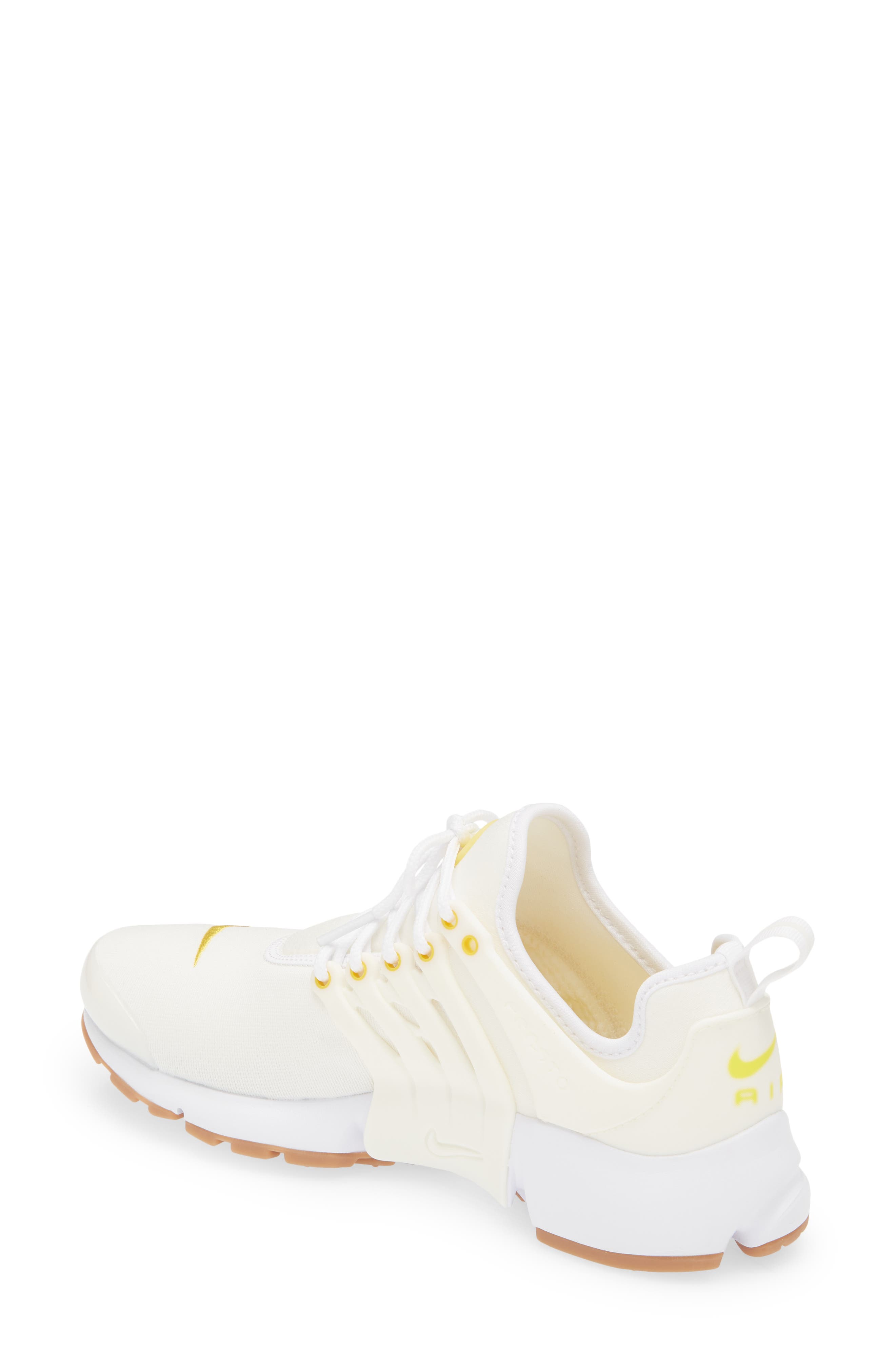 Air Presto Sneaker, Alternate, color, WHITE/ VIVID SULFUR/ WHITE
