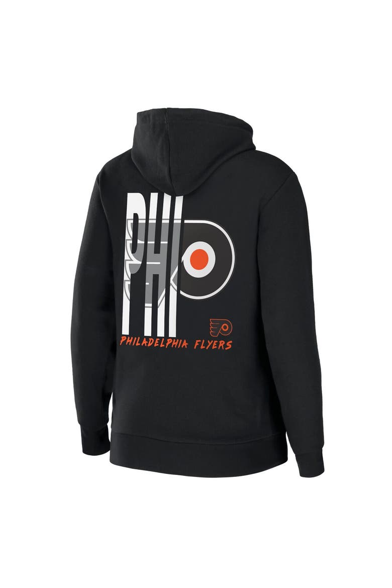 Women's WEAR by Erin Andrews Black Philadelphia Flyers Sponge Fleece Full-Zip Hoodie, Alternate, color, Black