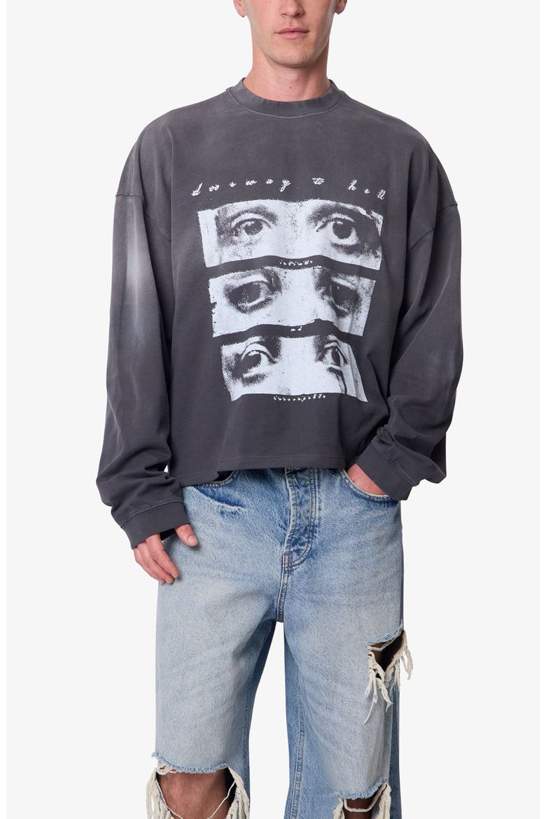Doorway Long Sleeve Cotton Graphic T-Shirt, Main, color, WASHED BLACK
