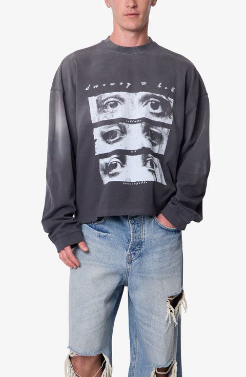 Doorway Long Sleeve Cotton Graphic T-Shirt